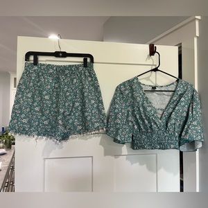 Two piece floral set
